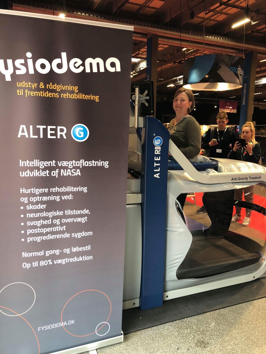 Afprøvning af AlterG..., Axeltorv Fysioterapi